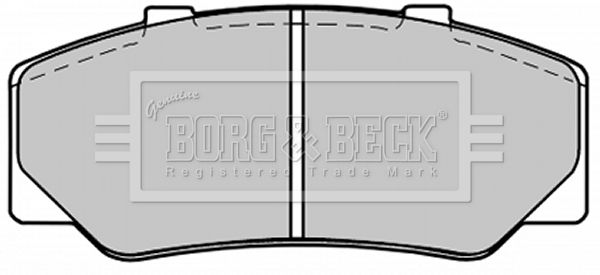 BORG & BECK stabdžių trinkelių rinkinys, diskinis stabdys BBP1246